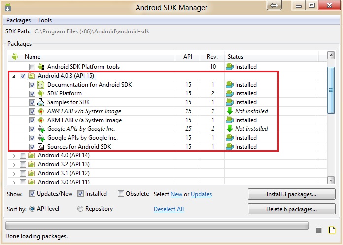 Expex Android Interface Configuring Android Emulator for Exchange