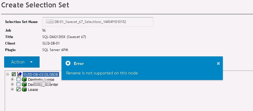 Rename is not supported on NetVault-www.doitfixit.com