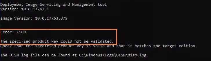 Error 1168 Windows Activation Error